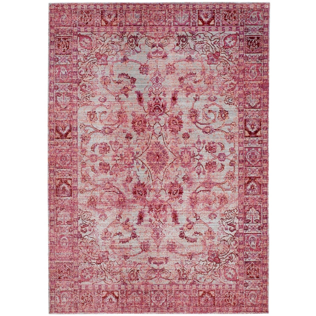 SAFAVIEH Valencia Collection VAL103P Fuchsia / Multi Rug Image 8