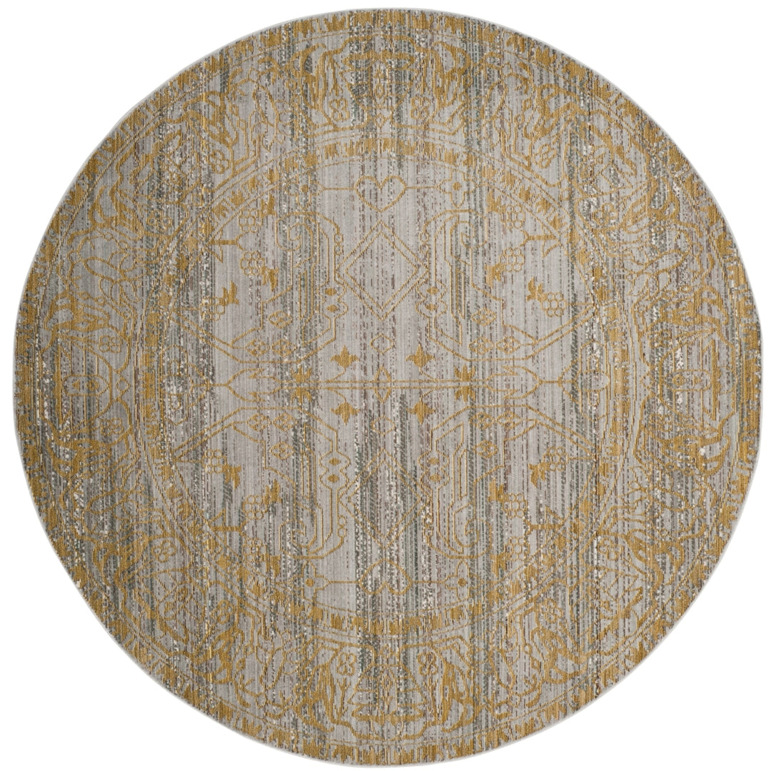 SAFAVIEH Valencia Collection VAL104E Grey / Gold Rug Image 4