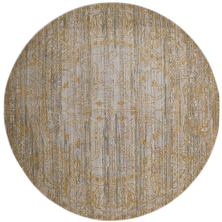 SAFAVIEH Valencia Collection VAL104E Grey / Gold Rug Image 1