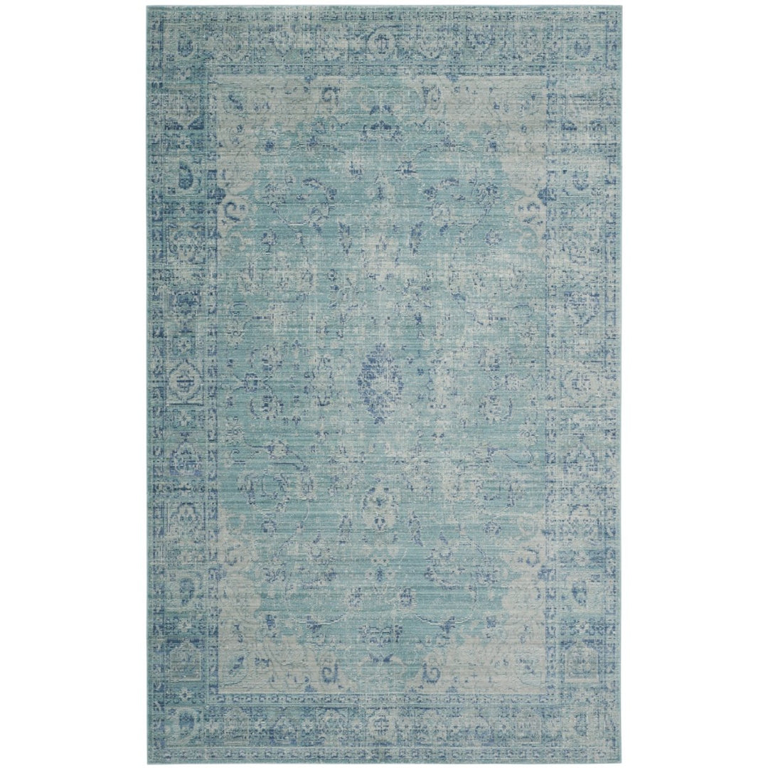 SAFAVIEH Valencia Collection VAL103T Teal / Multi Rug Image 8