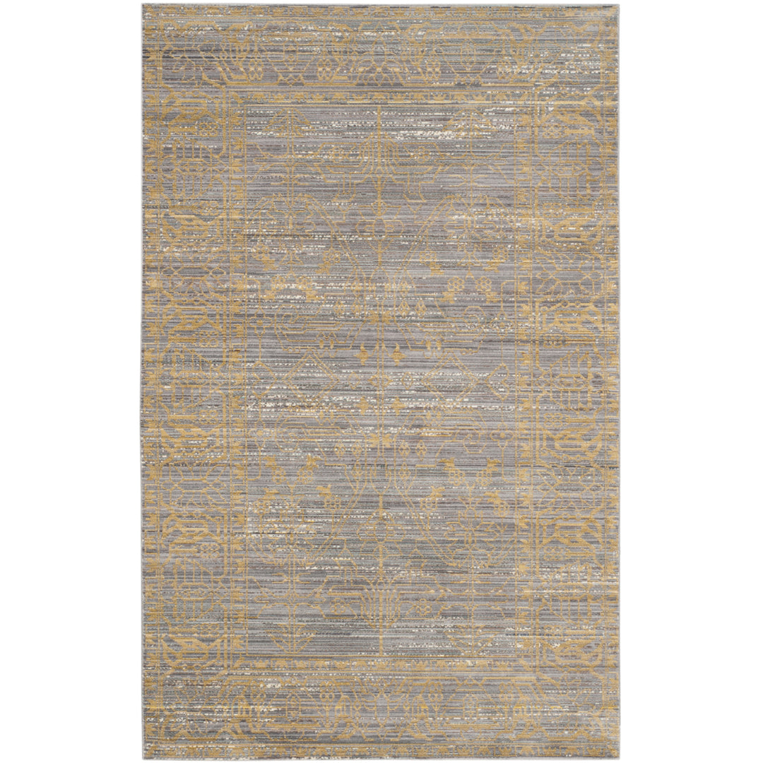 SAFAVIEH Valencia Collection VAL104E Grey / Gold Rug Image 10