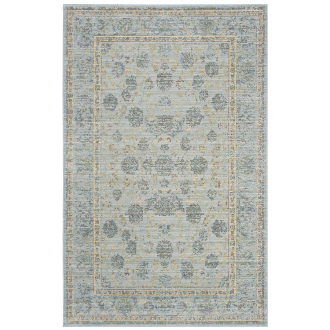 SAFAVIEH Valencia VAL113G Light Blue / Turquoise Rug Image 8