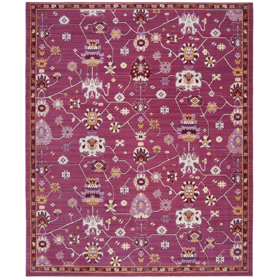 SAFAVIEH Valencia Collection VAL116P Fuchsia / Multi Rug Image 1