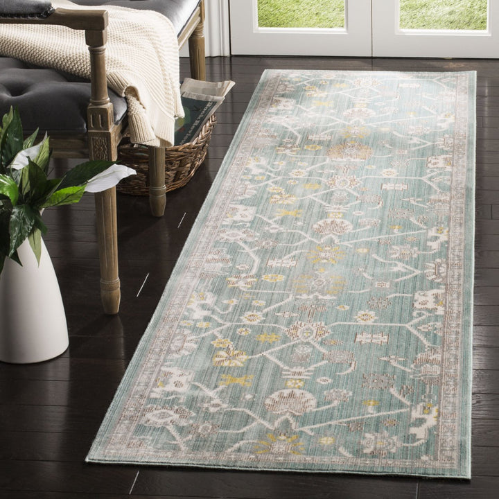 SAFAVIEH Valencia Collection VAL116S Steel Blue Rug Image 2