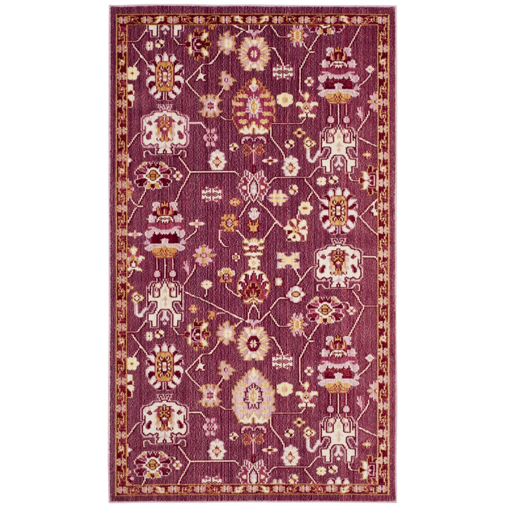 SAFAVIEH Valencia Collection VAL116P Fuchsia / Multi Rug Image 5