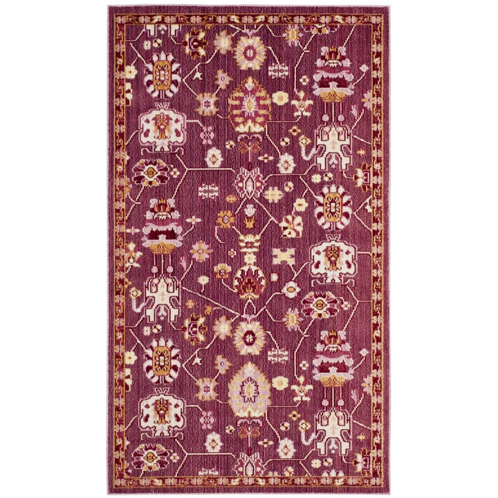 SAFAVIEH Valencia Collection VAL116P Fuchsia / Multi Rug Image 1