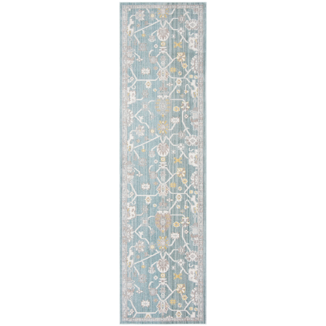 SAFAVIEH Valencia Collection VAL116S Steel Blue Rug Image 3