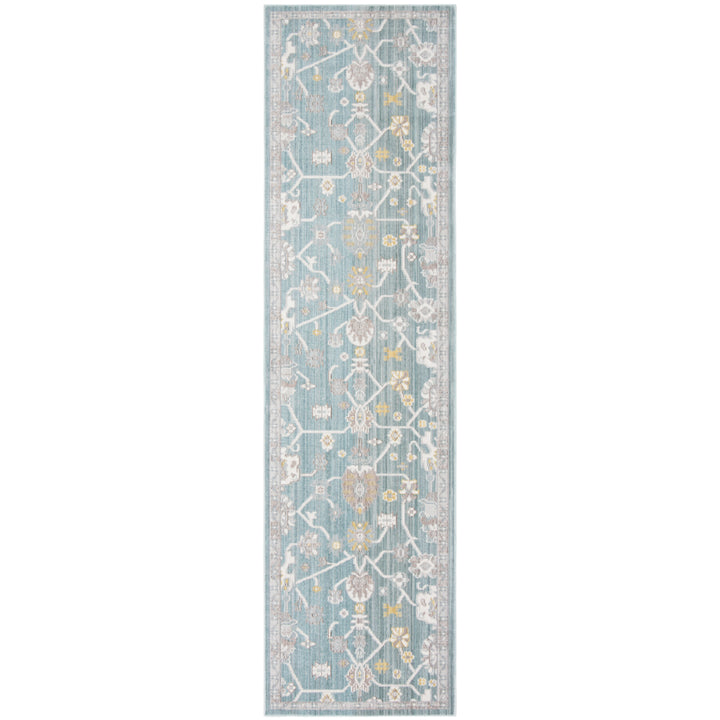 SAFAVIEH Valencia Collection VAL116S Steel Blue Rug Image 3