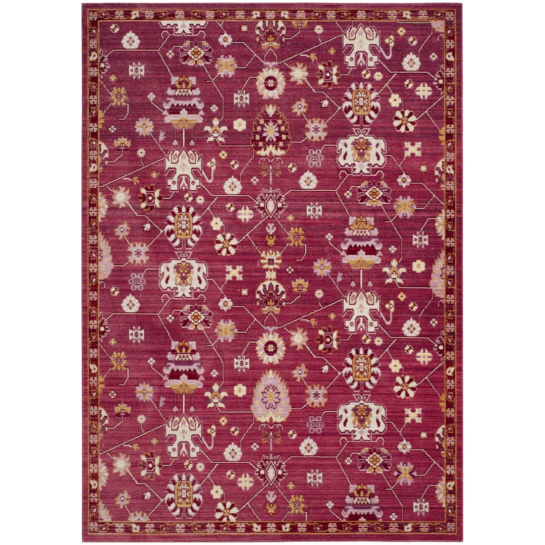 SAFAVIEH Valencia Collection VAL116P Fuchsia / Multi Rug Image 6