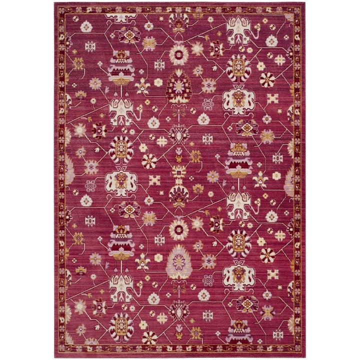 SAFAVIEH Valencia Collection VAL116P Fuchsia / Multi Rug Image 1