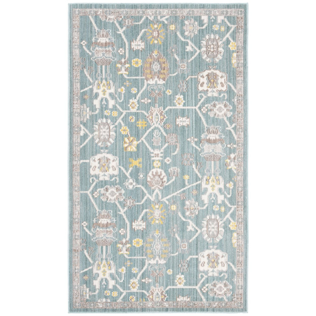 SAFAVIEH Valencia Collection VAL116S Steel Blue Rug Image 1