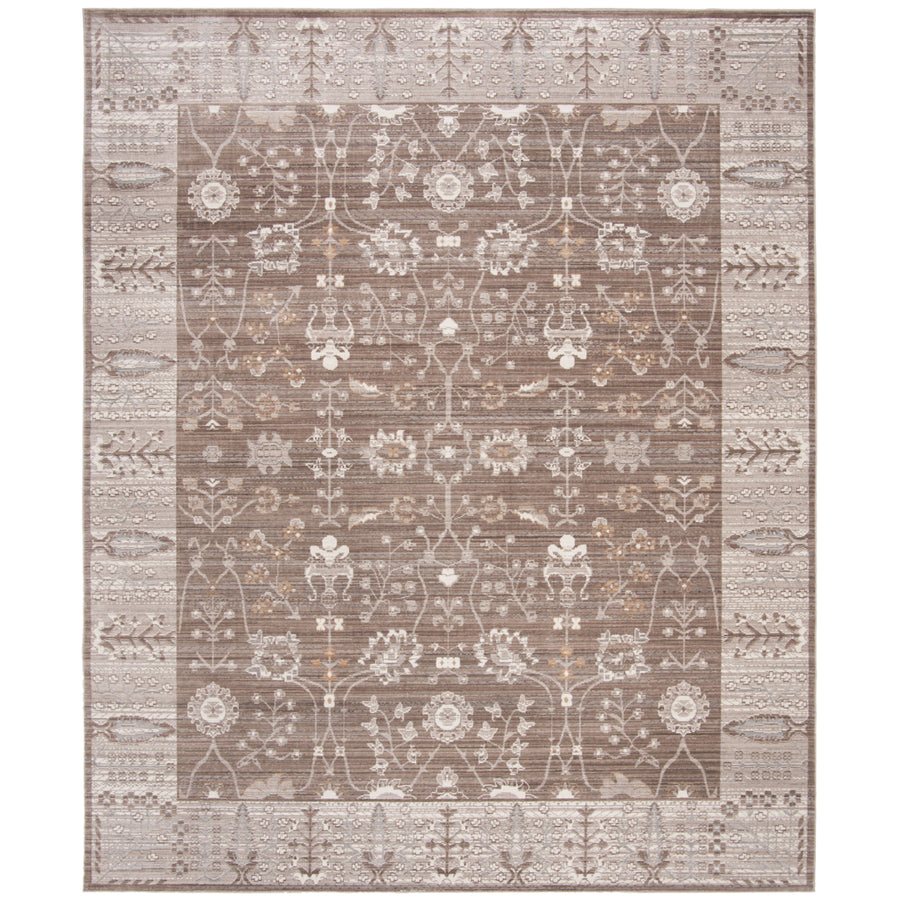 SAFAVIEH Valencia Collection VAL118F Brown / Beige Rug Image 1