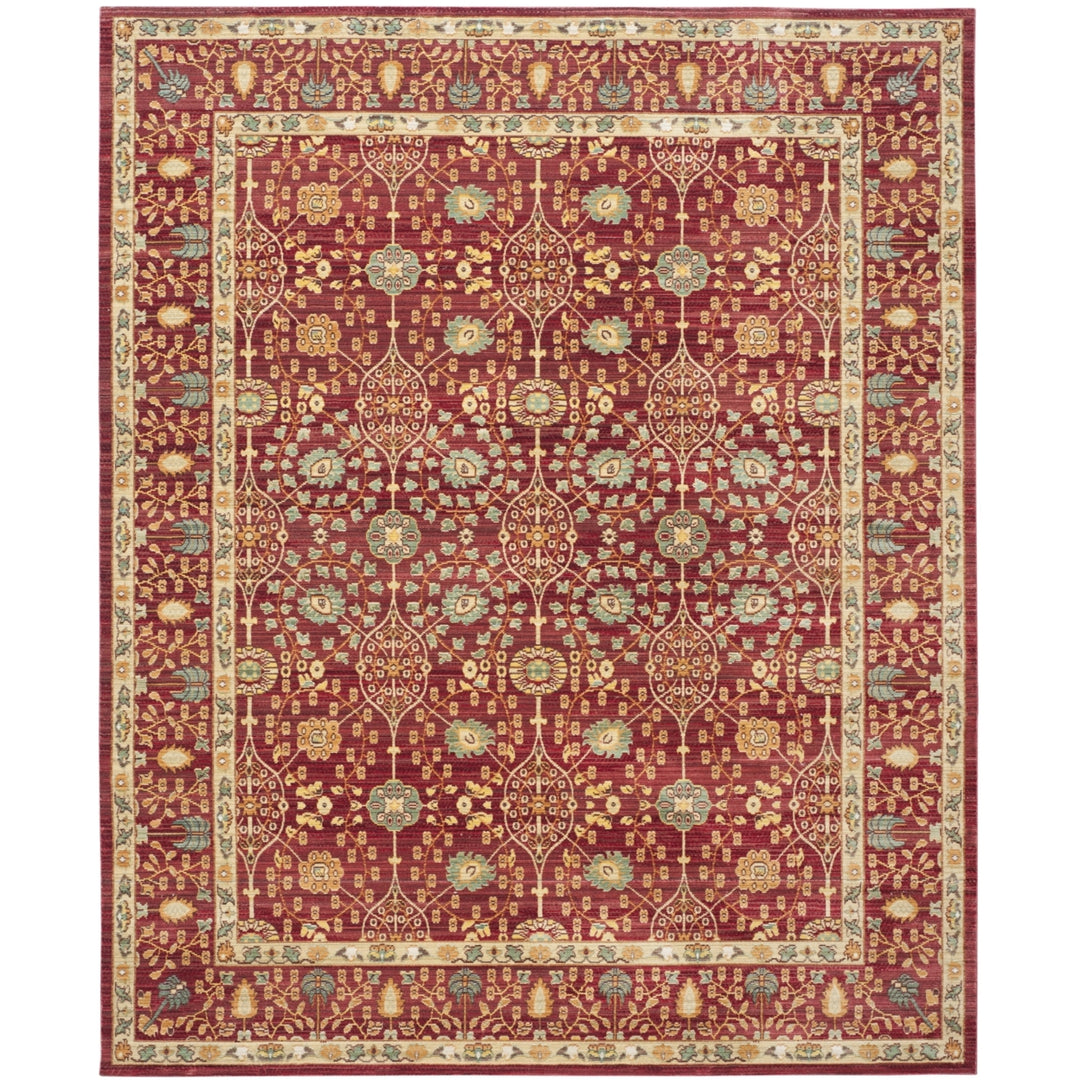 SAFAVIEH Valencia Collection VAL120R Red / Red Rug Image 1