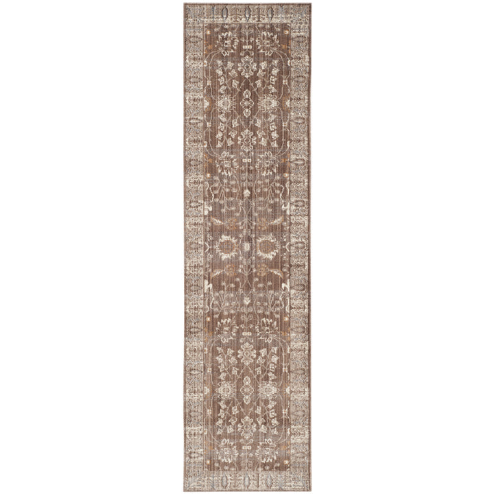 SAFAVIEH Valencia Collection VAL118F Brown / Beige Rug Image 3