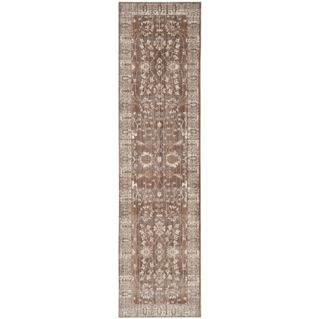 SAFAVIEH Valencia Collection VAL118F Brown / Beige Rug Image 1