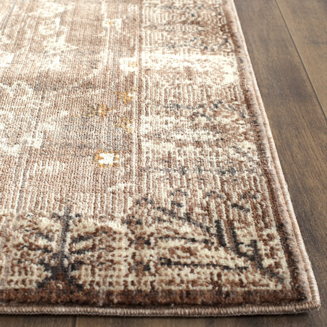 SAFAVIEH Valencia Collection VAL118F Brown / Beige Rug Image 4