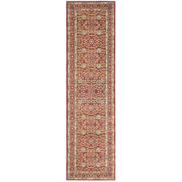 SAFAVIEH Valencia Collection VAL120R Red / Red Rug Image 3