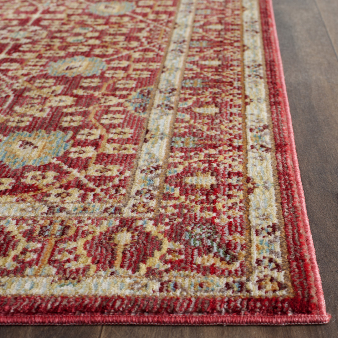 SAFAVIEH Valencia Collection VAL120R Red / Red Rug Image 4