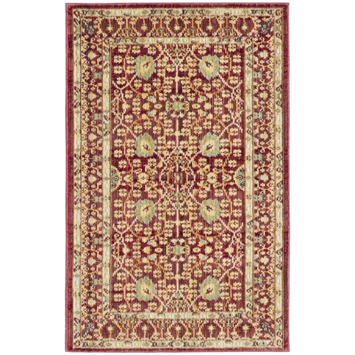 SAFAVIEH Valencia Collection VAL120R Red / Red Rug Image 5