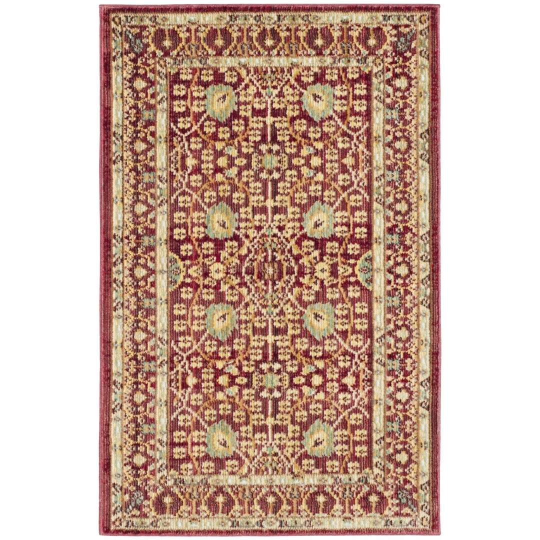 SAFAVIEH Valencia Collection VAL120R Red / Red Rug Image 1