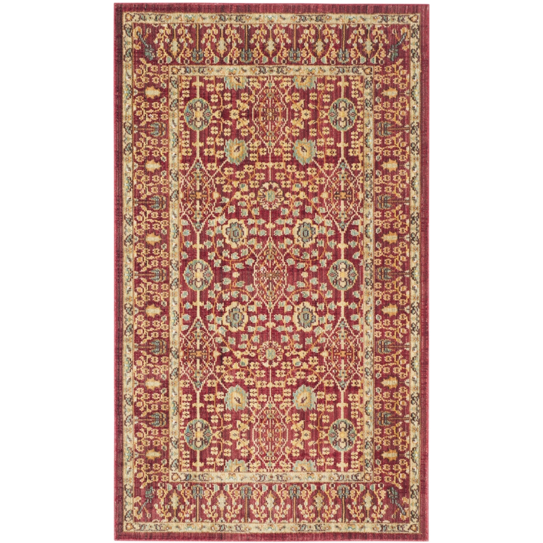 SAFAVIEH Valencia Collection VAL120R Red / Red Rug Image 6