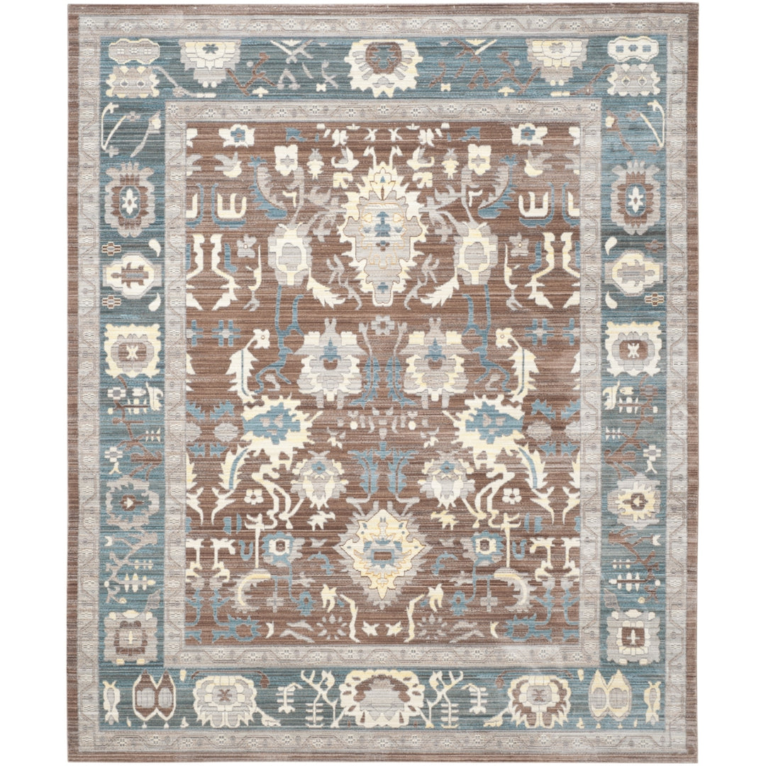 SAFAVIEH Valencia VAL122B Chocolate / Alpine Rug Image 1