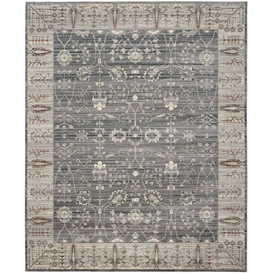 SAFAVIEH Valencia VAL118C Dark Grey / Light Grey Rug Image 1