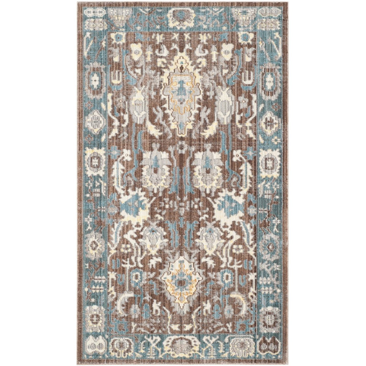 SAFAVIEH Valencia VAL122B Chocolate / Alpine Rug Image 1