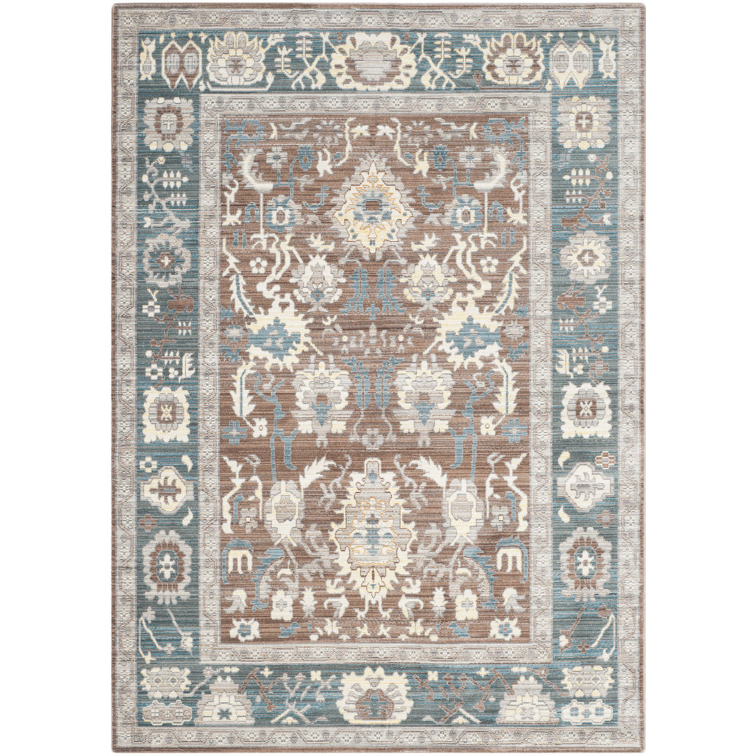 SAFAVIEH Valencia VAL122B Chocolate / Alpine Rug Image 7