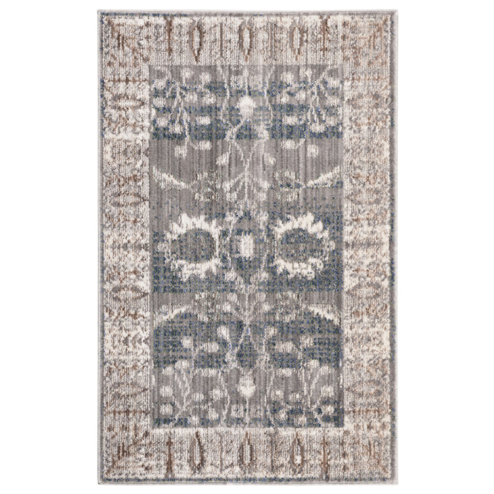 SAFAVIEH Valencia VAL118C Dark Grey / Light Grey Rug Image 6