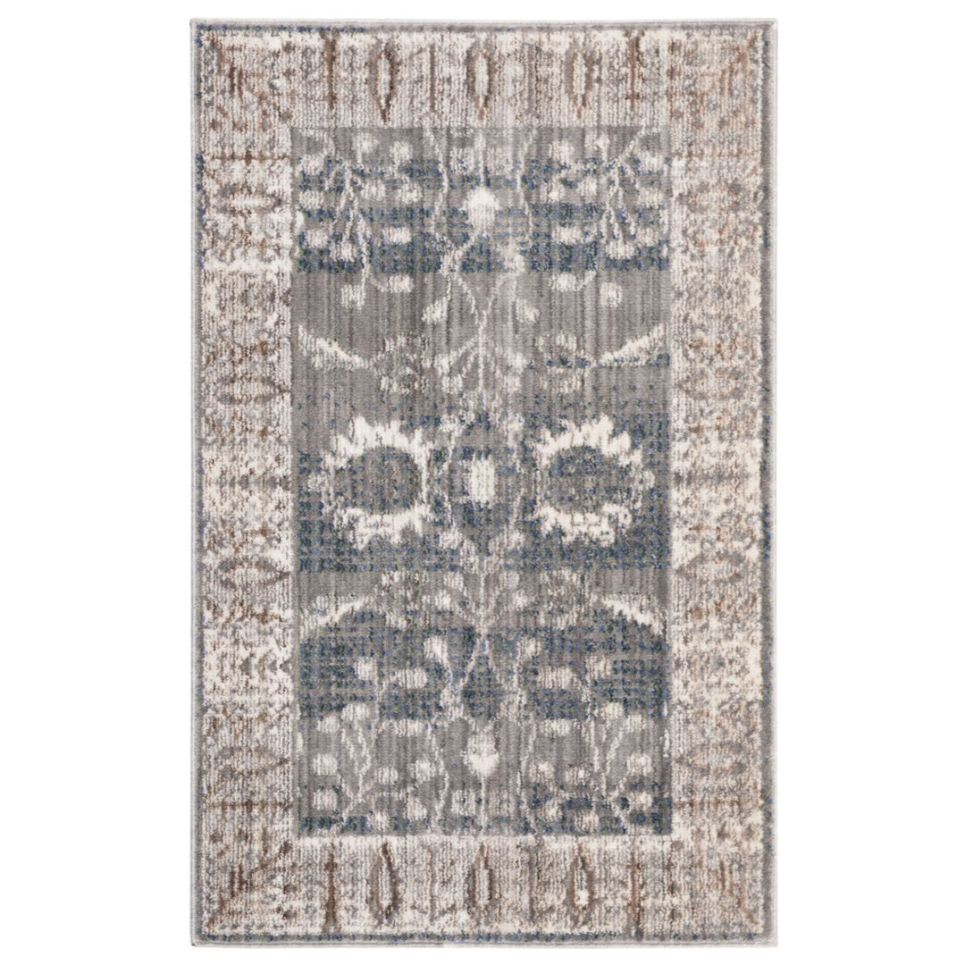 SAFAVIEH Valencia VAL118C Dark Grey / Light Grey Rug Image 1