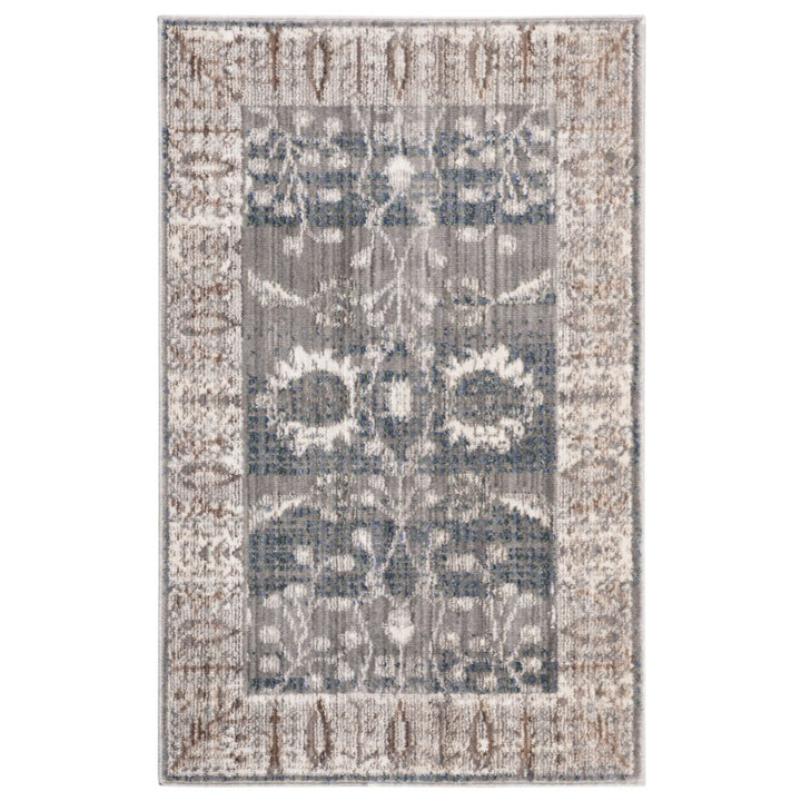 SAFAVIEH Valencia VAL118C Dark Grey / Light Grey Rug Image 1