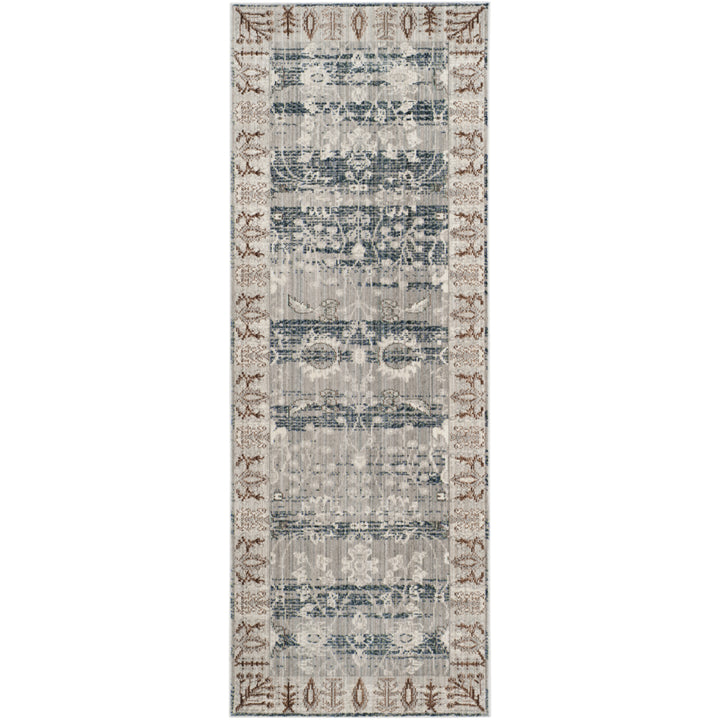 SAFAVIEH Valencia VAL118C Dark Grey / Light Grey Rug Image 7