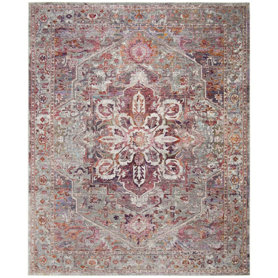 SAFAVIEH Valencia Collection VAL163S Ivory / Red Rug Image 1