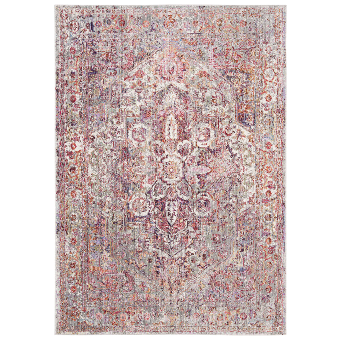 SAFAVIEH Valencia Collection VAL163S Ivory / Red Rug Image 5