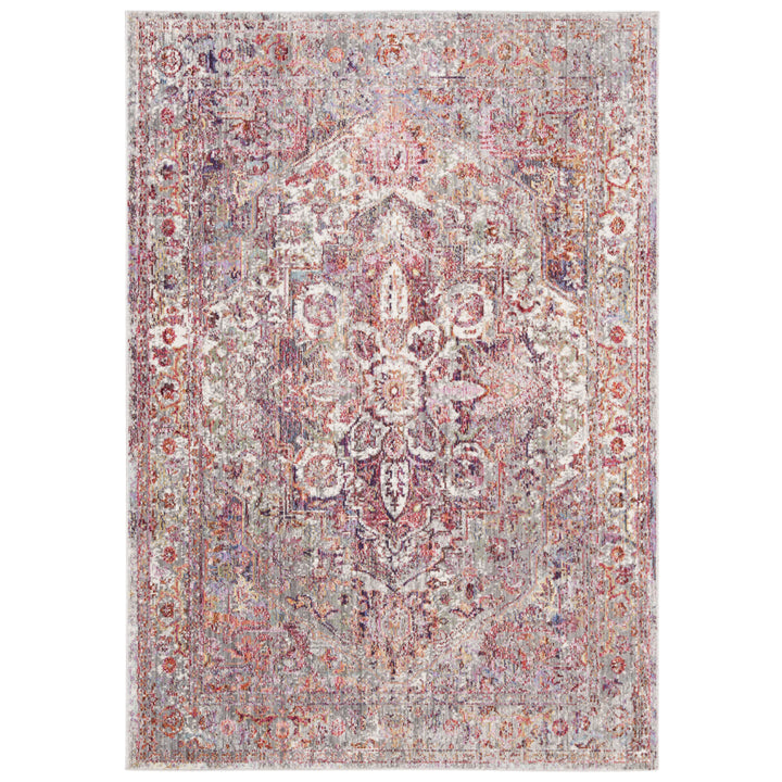 SAFAVIEH Valencia Collection VAL163S Ivory / Red Rug Image 5