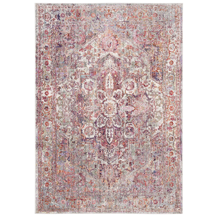 SAFAVIEH Valencia Collection VAL163S Ivory / Red Rug Image 1