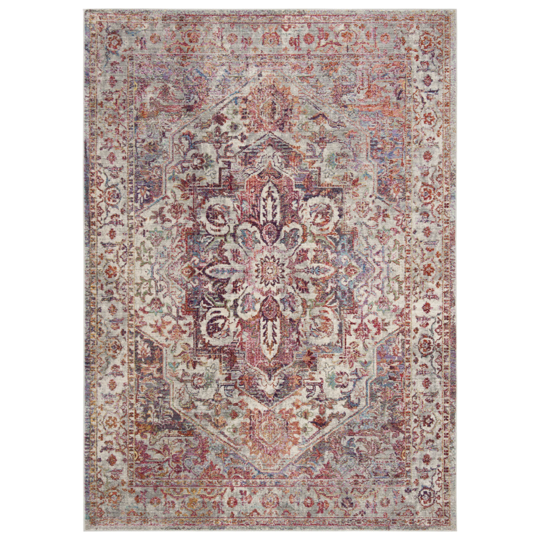 SAFAVIEH Valencia Collection VAL163S Ivory / Red Rug Image 6