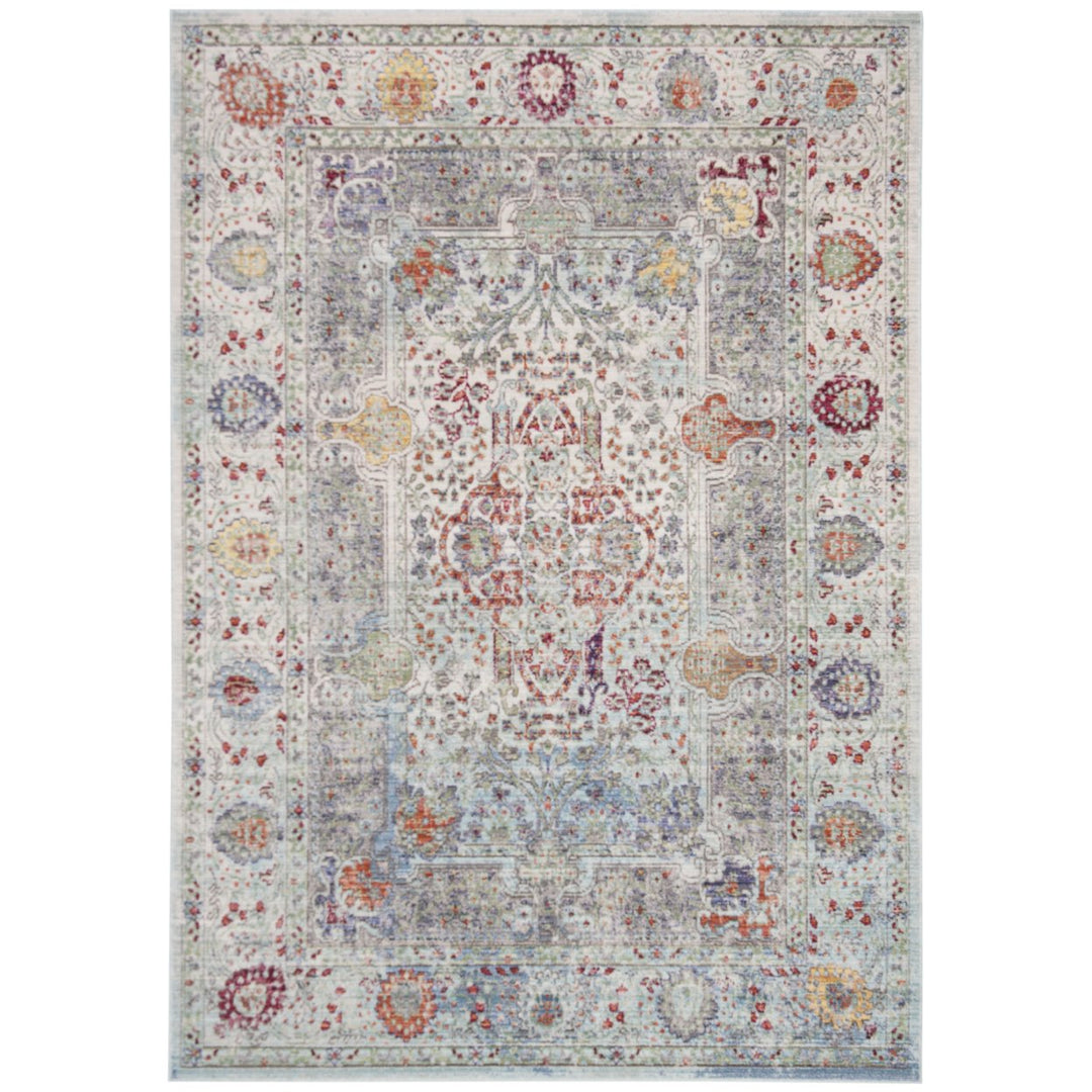 SAFAVIEH Valencia Collection VAL159M Blue / Multi Rug Image 10