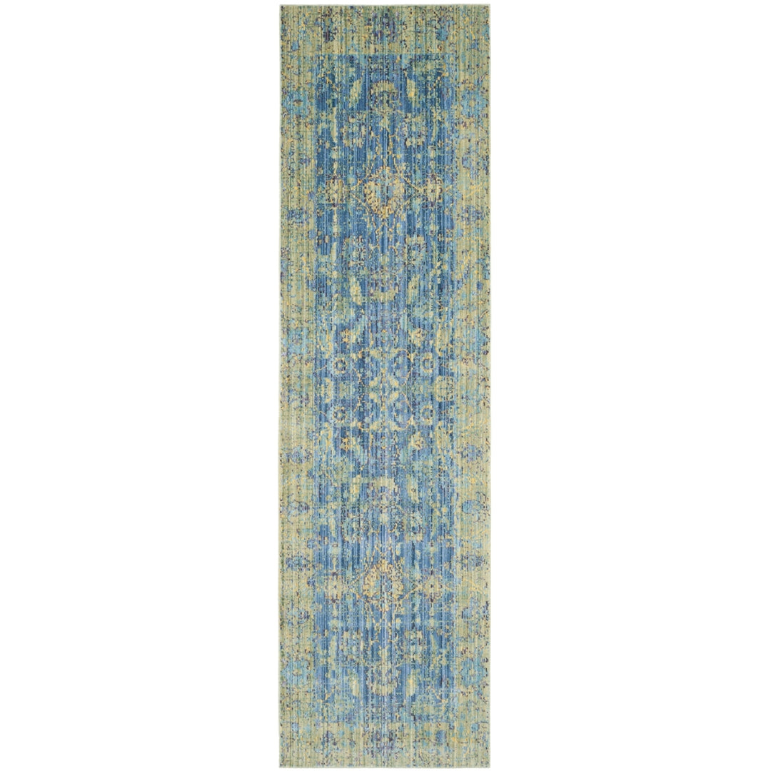 SAFAVIEH Valencia Collection VAL123M Blue / Multi Rug Image 5