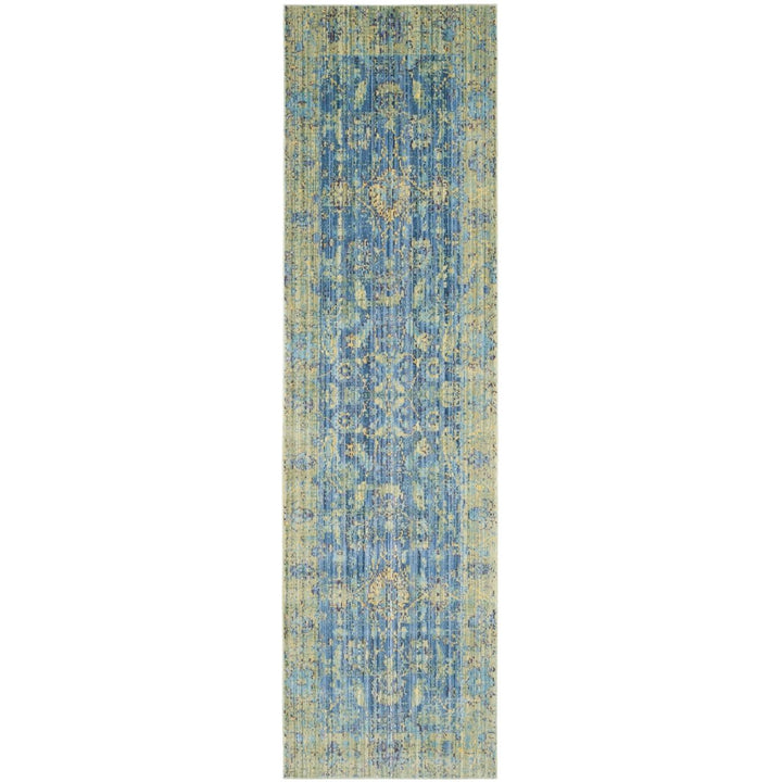 SAFAVIEH Valencia Collection VAL123M Blue / Multi Rug Image 1