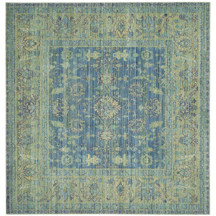 SAFAVIEH Valencia Collection VAL123M Blue / Multi Rug Image 6