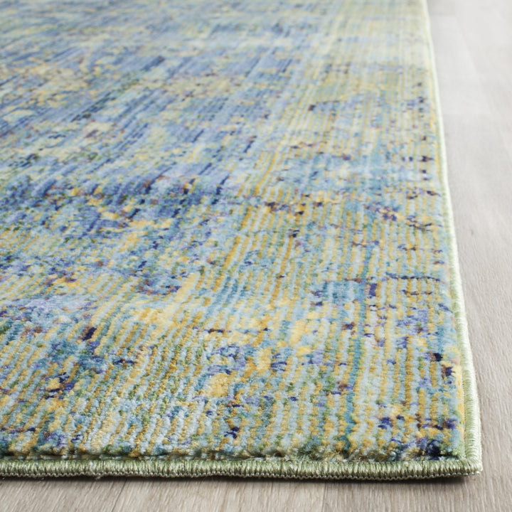 SAFAVIEH Valencia Collection VAL123M Blue / Multi Rug Image 7