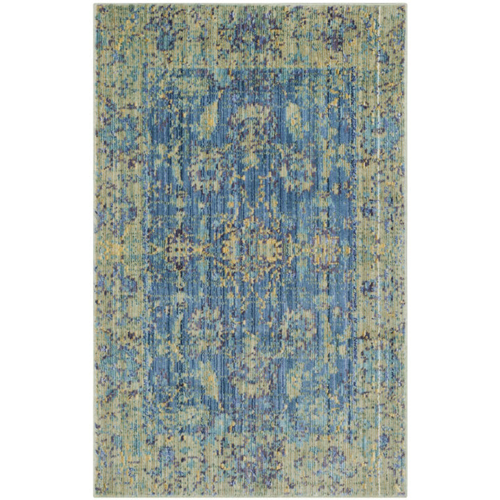 SAFAVIEH Valencia Collection VAL123M Blue / Multi Rug Image 8