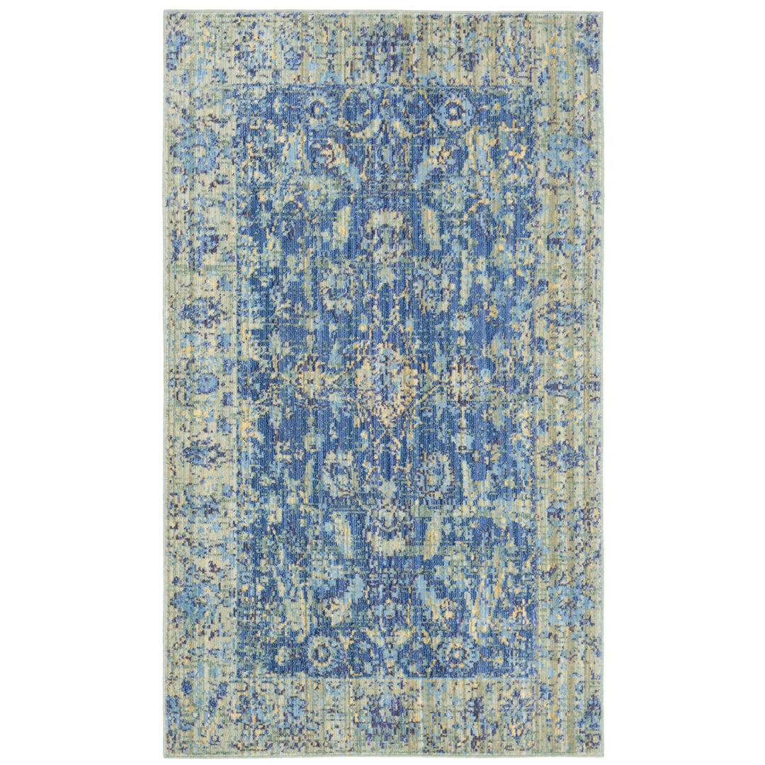 SAFAVIEH Valencia Collection VAL123M Blue / Multi Rug Image 1