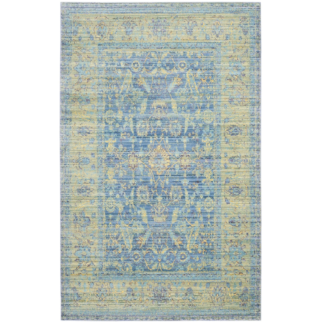 SAFAVIEH Valencia Collection VAL123M Blue / Multi Rug Image 10