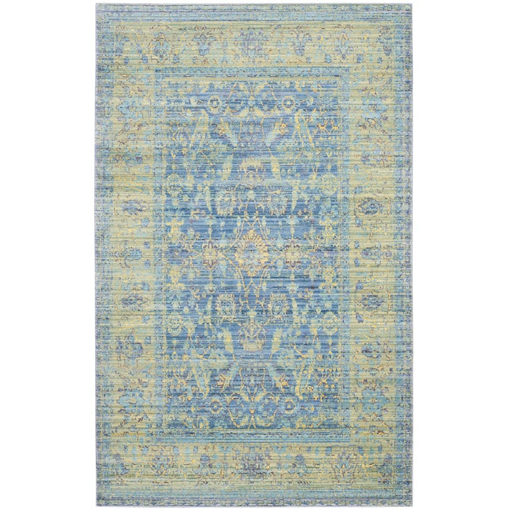 SAFAVIEH Valencia Collection VAL123M Blue / Multi Rug Image 1