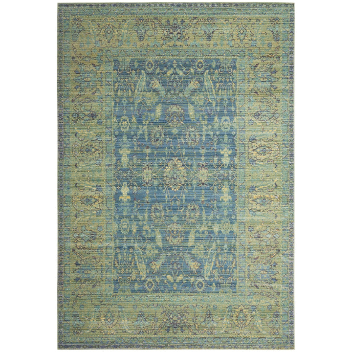 SAFAVIEH Valencia Collection VAL123M Blue / Multi Rug Image 11