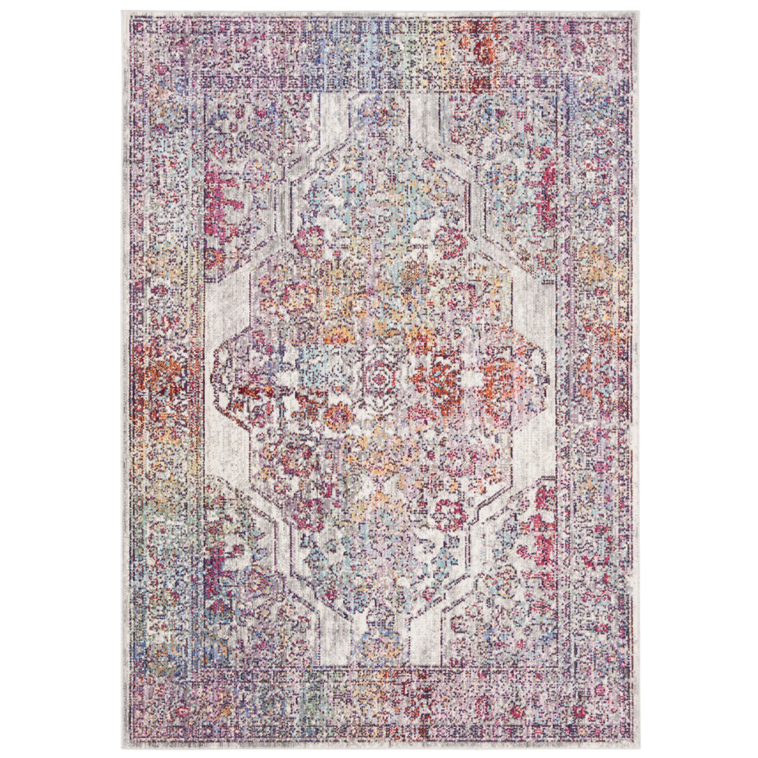 SAFAVIEH Valencia Collection VAL165S Ivory / Red Rug Image 1