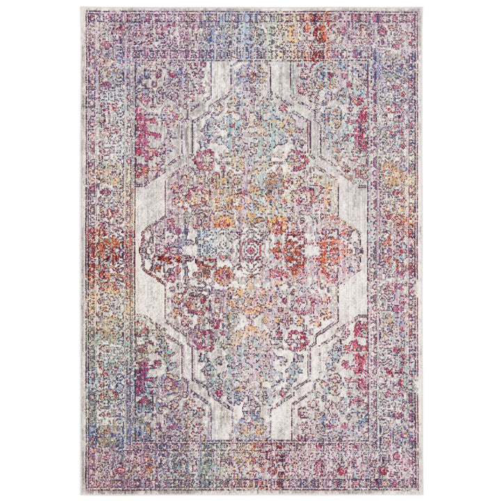 SAFAVIEH Valencia Collection VAL165S Ivory / Red Rug Image 5